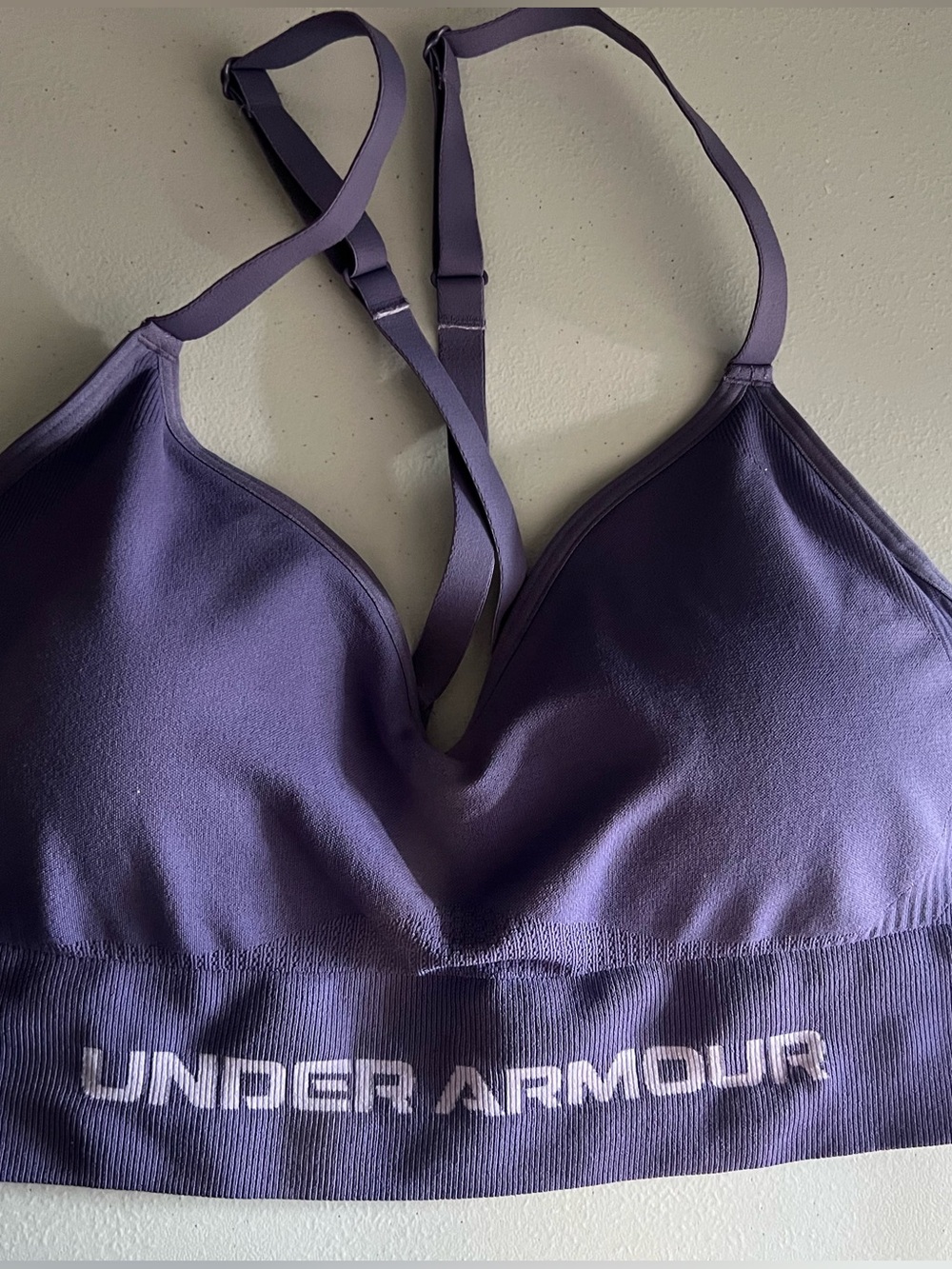 Under armour purple sport bra size L